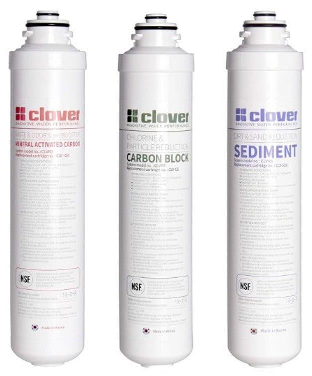 Aquverse Clover Replacement Filter Sets for Under-Sink RO System